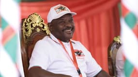 Le président burundais Pierre Nkurunziza à Gitega le 26 janvier 2020