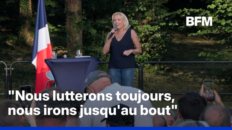 Si elle ne peut pas se présenter, Marine Le Pen "soutiendra Jordan Bardella"