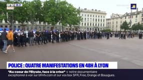 Des policiers manifestent quatre fois en 48 heures à Lyon