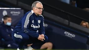 Marcelo Bielsa lors de la déroute de Leeds contre Manchester City, le 14 décembre 2021.