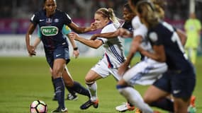 Eugénie Le Sommer face au Paris Saint-Germain - AFP