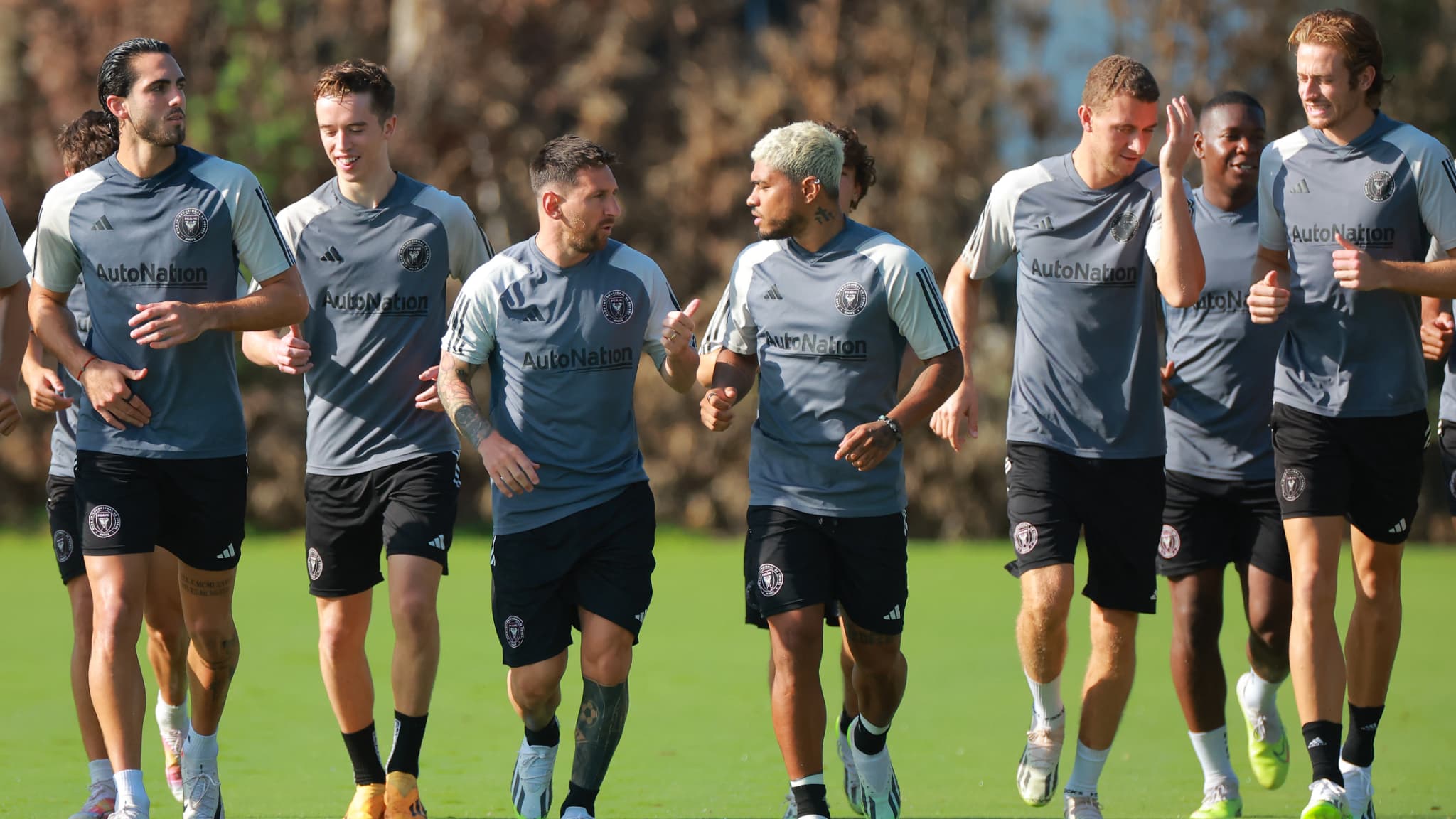 Lionel Messi à l'entraînement avec l'Inter Miami le 18 juillet 2023