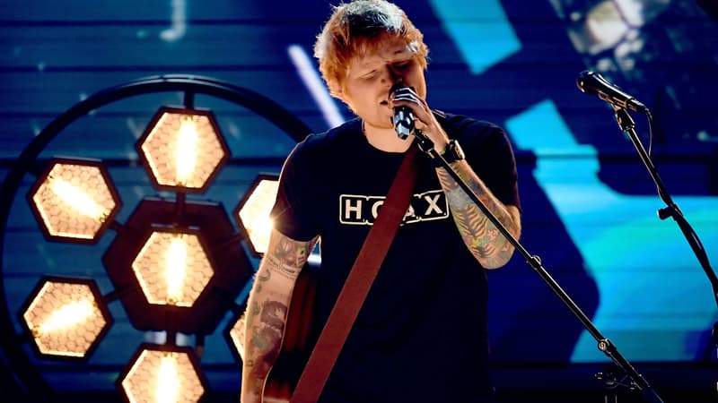 Ed Sheeran aux Grammy Awards en 2017