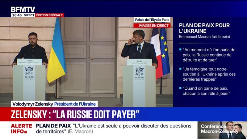 Guerre en Ukraine : Emmanuel Macron assure que dans les semaines à venir la pression sur la Russie sera croissante afin de réduire ses moyens de financer cette guerre