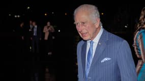Le roi Charles arrivant à Sydney en Australie le 18 octobre 2024
