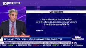 Les questions: Les publications des entreprises sont très bonnes, quelles sont les 3 valeurs à mettre dans mon PEA ? - 19/02