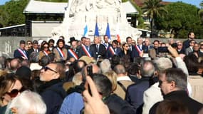 Entre 3.000 et 4.000 personnes se sont rassemblées pour dire non à l'antisémitisme au square Albert 1er à Nice ce dimanche 12 novembre.