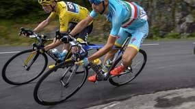 Chris Froome et Vincenzo Nibali ce vendredi.