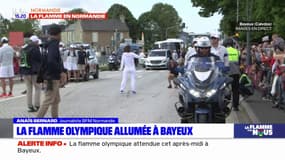 La flamme olympique a été allumée à Bayeux