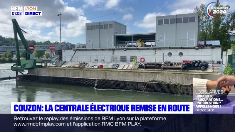 Couzon-au-Mont-d'Or: la centrale hydroélectrique remise en route