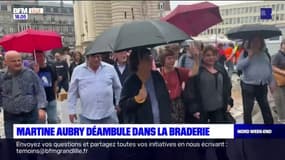 Braderie de Lille: Martine Aubry déambule dans les rues