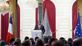 François Hollande, le 7 septembre 2015 lors de sa conférence de presse