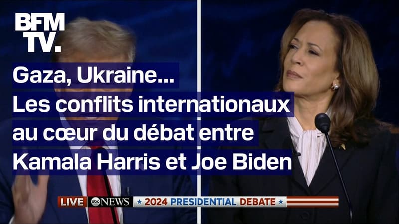 Gaza, Ukraine... Les conflits internationaux au coeur du débat entre Kamala Harris et Joe Biden