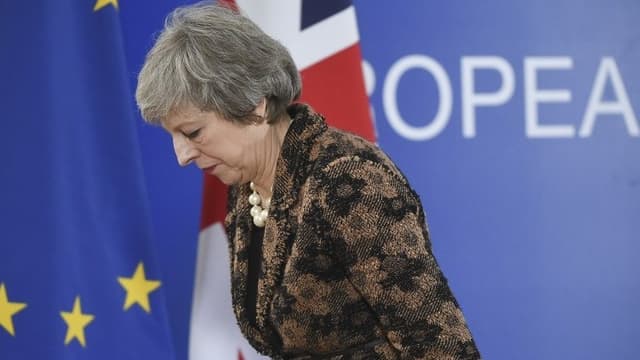 La Première ministre britannique Theresa May, lors du sommet européen de Bruxelles le 14 décembre 2018.