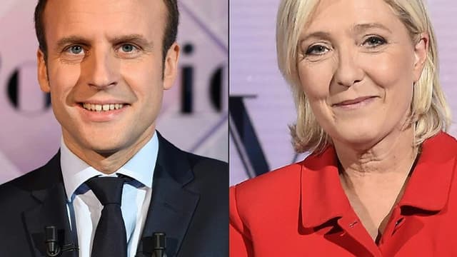 Emmanuel Macron et Marine Le Pen.