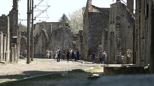 Les ruines du village martyr d'Oradour-sur-Glane, en Haute-Vienne, en avril 2013.