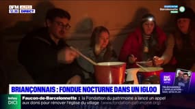 Briançonnais: fondue nocturne dans un igloo
