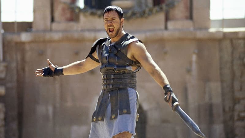Russell Crowe dans "Gladiator" en 2000