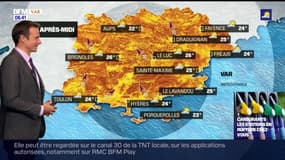 Météo Var: un ciel partagé entre nuages et éclaircies, 24°C attendus à Toulon