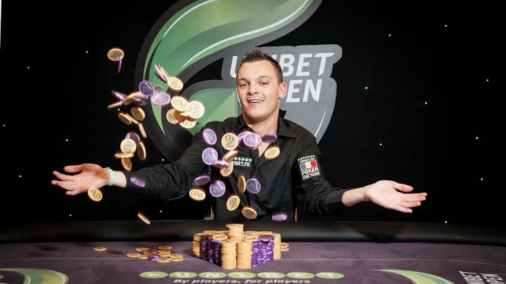 Quentin Lecomte, vainqueur de ll'Unibet Open Cannes.