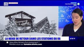 Alpes-Maritimes: la neige de retour dans les stations