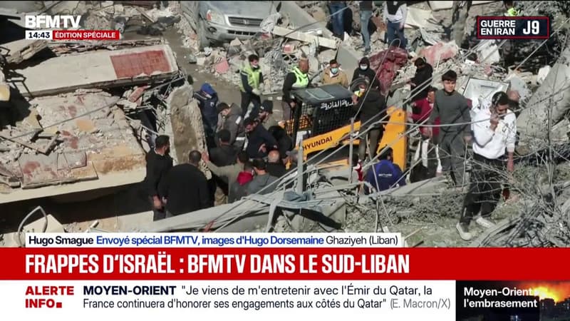 Guerre au Moyen-Orient: les frappes se poursuivent dans le sud du Liban