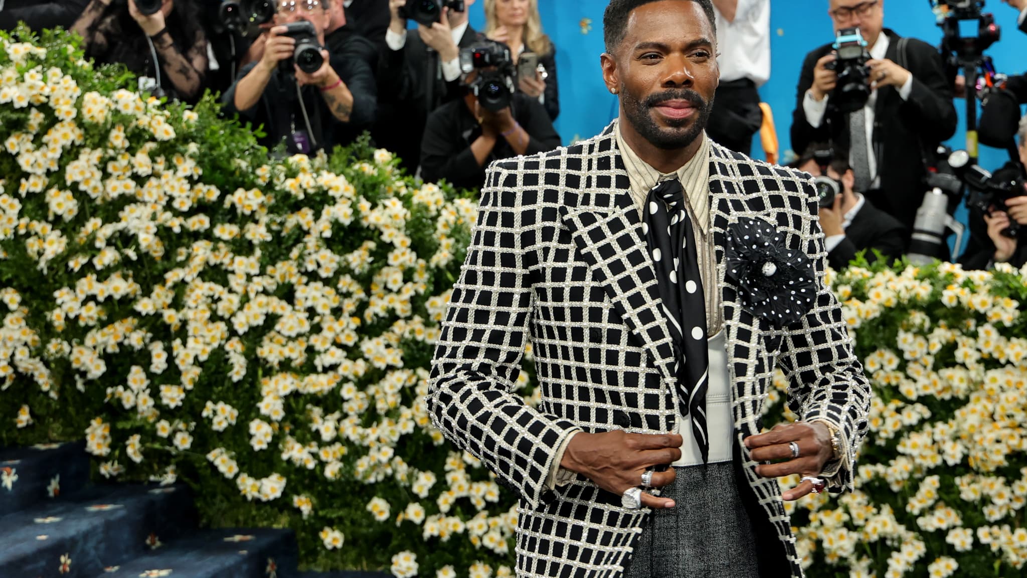 The actor Colman Sunday on May 5, 2025 at the Met Gala The actor Colman Sunday on May 5, 2025 at the Met Gala
