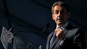 Nicolas Sarkozy lors de la Fête de la Violette du parti Les Républicains, le 4 juillet 2015.