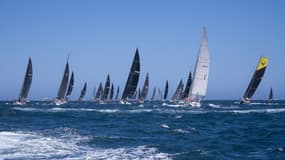 Les voiliers de la course Sydney-Hobart, le 26 décembre 2024. 