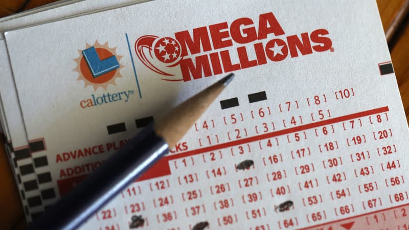 Un ticket de lotterie Mega Millions en Californie, le 1 août 2023 (image d'illustration)