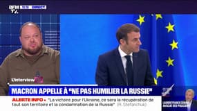 Ruslan Stefanchuk, le président du parlement ukrainien, réagit aux propos d'Emmanuel Macron qui appelle "à ne pas humilier la Russie"