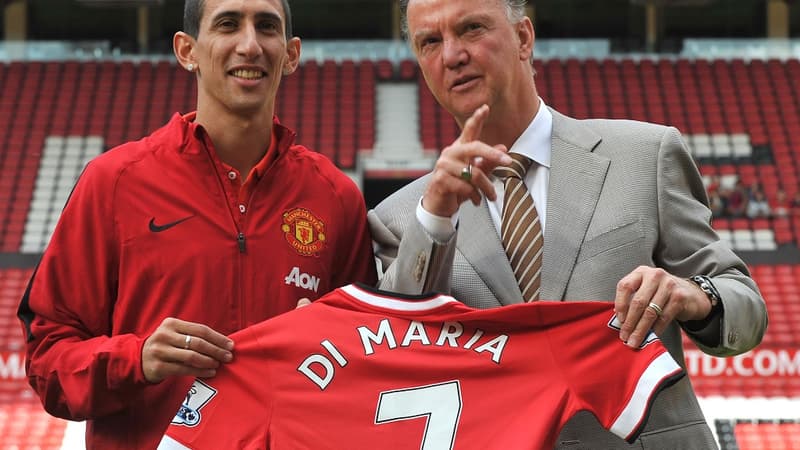 Angel Di Maria et Louis van Gaal