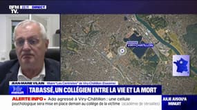 Adolescent agressé à Viry-Châtillon: "Il a été agressé entre deux cages d'escaliers par trois ou quatre personnes qui l'ont roué de coups", indique le maire de la ville, Jean-Marie Vilain