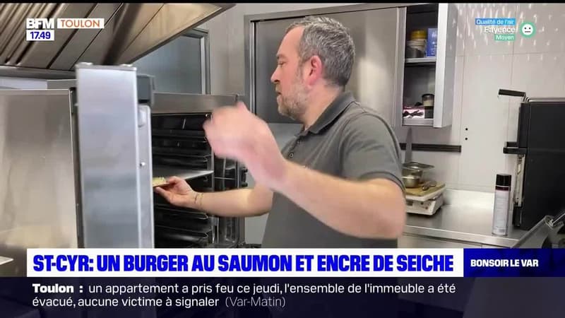 Dans votre assiette du jeudi 26 janvier 2023 - Saint-Cyr: Un burger au saumon et encre de seiche