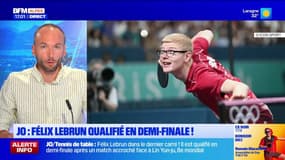 JO 2024: Félix Lebrun, dont une partie de la famille vient de Manosque, qualifié pour les demi-finale du tennis de table 