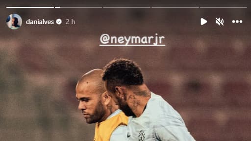 La dernière story de Daniel Alves 