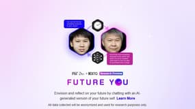 La page d'accueil de Future You