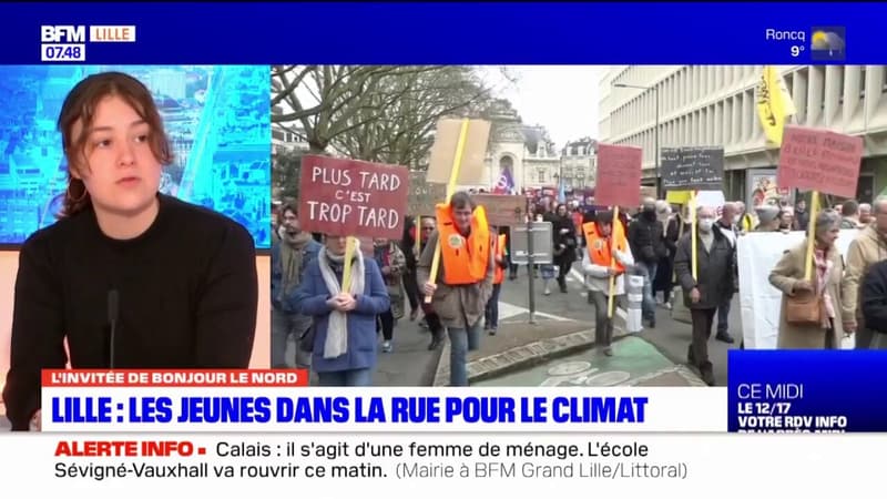 Lille: les revendications du collectif "Fridays For Future"