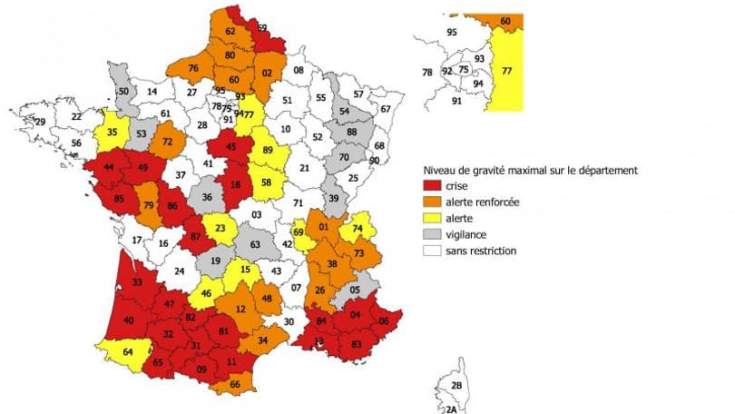 La France connait actuellement une période de sécheresse intense