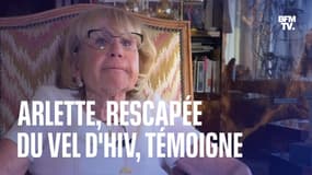 "Si je raconte mon histoire, c'est pour les 4100 enfants qui ne sont jamais revenus": Arlette, rescapée du Vel d'Hiv, témoigne 