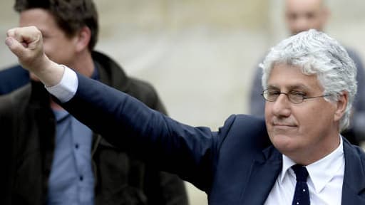 Philippe Martin lors de la passation de pouvoir du ministère de l'écologie à Ségolène Royal.