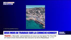 Marseille: deux mois de travaux sur la corniche Kennedy pour limiter les effets de la houle