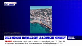 Marseille: deux mois de travaux sur la corniche Kennedy pour limiter les effets de la houle