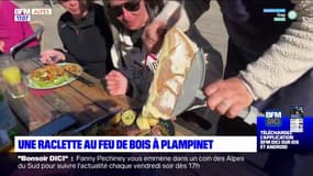 Hautes-Alpes: une raclette au feu de bois à Pamplinet