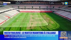 Le match entre Nice et Toulouse maintenu à l'Allianz Riviera malgré l'état de la pelouse