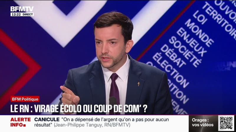 Jean-Philippe Tanguy, député RN de la Somme: "Le Rassemblement national n'a jamais été climatosceptique"