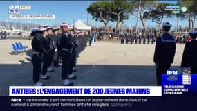 Antibes: une cérémonie pour l'engagement de 200 jeunes marins