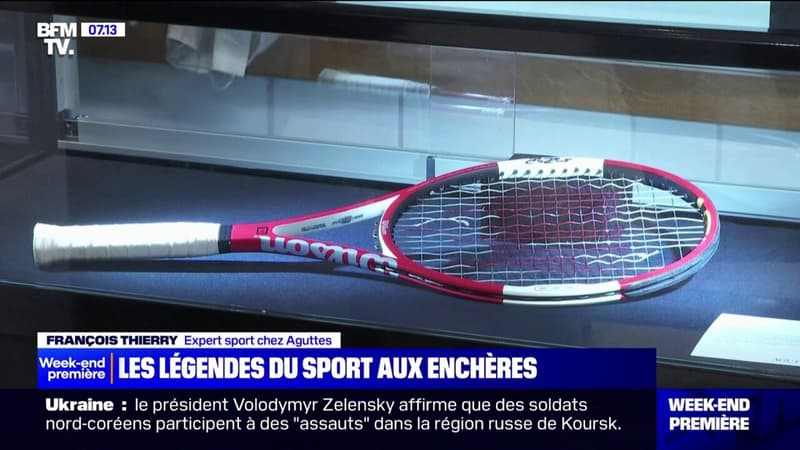 Maillot de Pelé, raquette de Roger Federer...La maison Aguttes met en vente 200 objets iconiques de l'histoire du sport