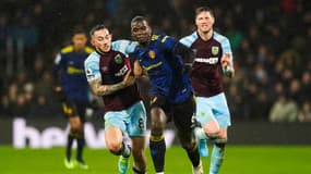 Paul Pogba avec Manchester United contre Burnley en Premier League, le 8 février 2022