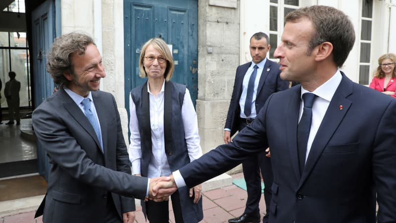 Stéphane Bern, Françoise Nyssen et Emmanuel Macron